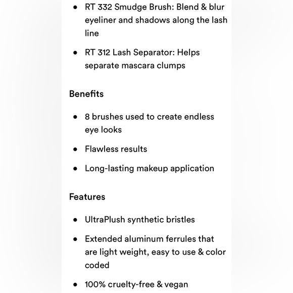 Real Techniques Makeup Brush Set Everyday Eye Essentials - Picture 13 of 14